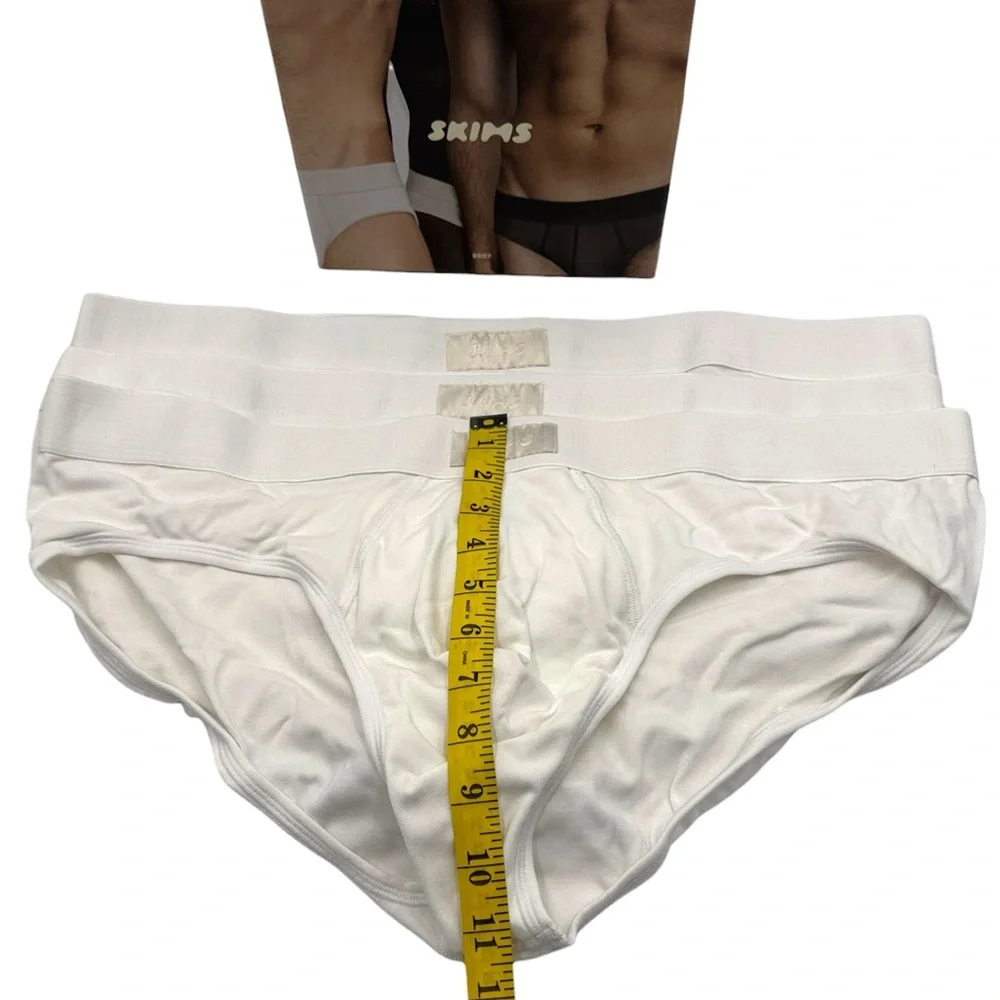 SKIMS 3 Pack Men's Cotton Modal Blend Briefs Size 2X